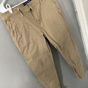 Arizona Men's Khaki Pants Flex Slim 34x30 Tan Chinos
